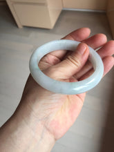 Load image into Gallery viewer, 58mm Certified type A 100% Natural light green/white Jadeite bangle AR118-0253