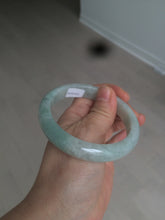 Load image into Gallery viewer, 57mm Certified 100% natural Type A light green/white jadeite jade bangle BH49-0023