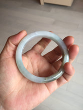 Load image into Gallery viewer, 57.5mm Certified Type A 100% Natural white/light purple/brown Jadeite Jade bangle BM51-7048