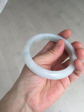 Load image into Gallery viewer, 58mm Certified type A 100% Natural light green/white Jadeite bangle AR118-0253
