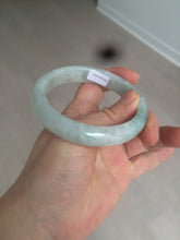 Load image into Gallery viewer, 57mm Certified 100% natural Type A light green/white jadeite jade bangle BH49-0023