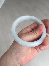 Load image into Gallery viewer, 58mm Certified type A 100% Natural light green/white Jadeite bangle AR118-0253