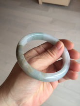 Load image into Gallery viewer, 57.5mm Certified Type A 100% Natural white/light purple/brown Jadeite Jade bangle BM51-7048
