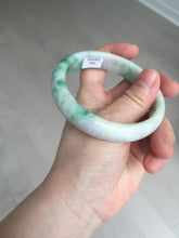 Load image into Gallery viewer, 59.2mm Certified Type A 100% Natural green purple Jadeite Jade bangle S86-7051