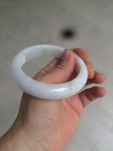 Load image into Gallery viewer, 57.5mm Certified 100% natural Type A sunny green/purple jadeite jade bangle AX90-1457