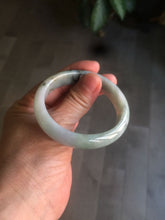Load image into Gallery viewer, 50.5mm Certified Type A 100% Natural dark green Jadeite Jade oval bangle AJ70-0610