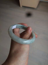 Load image into Gallery viewer, 57mm Certified 100% natural Type A light green/white jadeite jade bangle BH48-6419
