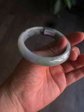 Load image into Gallery viewer, 50.5mm Certified Type A 100% Natural dark green Jadeite Jade oval bangle AJ70-0610