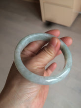 Load image into Gallery viewer, 57mm Certified 100% natural Type A light green/white jadeite jade bangle BH48-6419