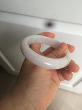 Load image into Gallery viewer, 57.5mm Certified 100% natural Type A sunny green/purple jadeite jade bangle AX90-1457