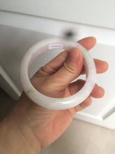 Load image into Gallery viewer, 57.5mm Certified 100% natural Type A sunny green/purple jadeite jade bangle AX90-1457