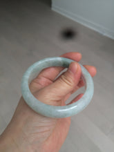 Load image into Gallery viewer, 57mm Certified 100% natural Type A light green/white jadeite jade bangle BH48-6419
