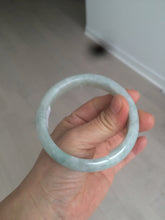 Load image into Gallery viewer, 57mm Certified 100% natural Type A light green/white jadeite jade bangle BH48-6419