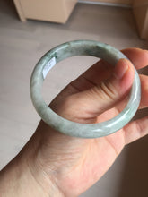 Load image into Gallery viewer, 59mm Certified Type A 100% Natural green gray Jadeite Jade bangle BN17-7070