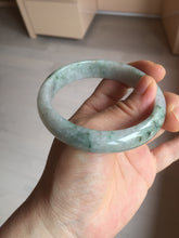 Load image into Gallery viewer, 59mm Certified Type A 100% Natural green gray Jadeite Jade bangle BN17-7070