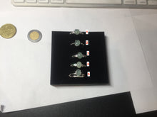 Load image into Gallery viewer, 100% natural type A icy watery green dark green four-prong jadeite jade ring group AA88