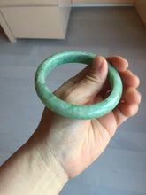 Load image into Gallery viewer, 59mm Certified Type A 100% Natural sunny green gray Jadeite Jade bangle BG236-9898