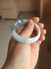 Load image into Gallery viewer, 46mm certified 100% natural type A white green orange with floating flowers oval jadeite bangle PH167(AllaboutjadeCanada.com only)