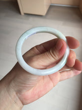 Load image into Gallery viewer, Shopify only 52mm certified type A 100% Natural sunny green/white/yellow oval jadeite jade bangle AR117-0264