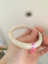 Load image into Gallery viewer, 57.9mm certified Type A 100% Natural beige yellow Jadeite Jade bangle G45-6731