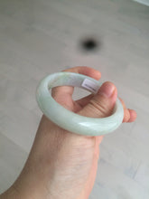 Load image into Gallery viewer, 53.5mm Certified Type A 100% Natural sunny green Jadeite Jade bangle BG40