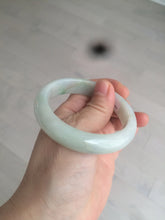 Load image into Gallery viewer, 53.5mm Certified Type A 100% Natural sunny green Jadeite Jade bangle BG40