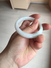 Load image into Gallery viewer, Shopify only 52mm certified type A 100% Natural sunny green/white/yellow oval jadeite jade bangle AR117-0264