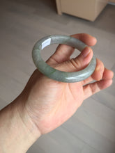 Load image into Gallery viewer, 53mm 100% natural certified dark green/gray jadeite jade bangle BM53-8655