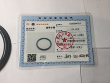 Load image into Gallery viewer, 60.8mm Certified Type A 100% Natural icy watery dark green/blue/gray Guatemala slim round cut Jadeite bangle PH140-4311