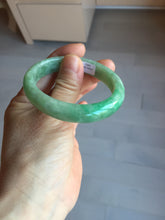 Load image into Gallery viewer, 50mm Certified Type A 100% Natural sunny green gray Oval shape Jadeite Jade bangle BG235-9903