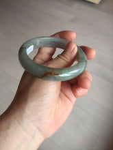 Load image into Gallery viewer, 56.2mm certified Type A 100% Natural green/red/gray/purple (FU LU SHOU) Jadeite Jade bangle BL78-8659