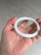 Load image into Gallery viewer, Shopify only 52mm certified type A 100% Natural sunny green/white/yellow oval jadeite jade bangle AR117-0264