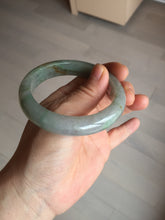 Load image into Gallery viewer, 56.2mm certified Type A 100% Natural green/red/gray/purple (FU LU SHOU) Jadeite Jade bangle BL78-8659