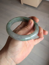 Load image into Gallery viewer, 56.2mm certified Type A 100% Natural green/red/gray/purple (FU LU SHOU) Jadeite Jade bangle BL78-8659