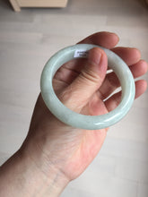 Load image into Gallery viewer, 52.5mm certified 100% natural Type A light green white jadeite jade bangle AR116-9424