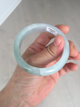 Load image into Gallery viewer, 53.5mm certified 100% natural Type A light green/purple jadeite jade bangle BP34-3401