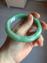 Load image into Gallery viewer, 60mm Certified Type A 100% Natural sunny green gray Jadeite Jade bangle BG234-9885
