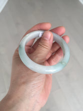 Load image into Gallery viewer, 54.8mm certified type A 100% Natural icy watery green/white jadeite jade bangle BP35-8906