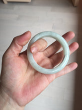 Load image into Gallery viewer, 52.5mm certified 100% natural Type A light green white jadeite jade bangle AR116-9424
