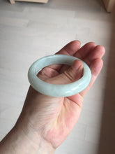 Load image into Gallery viewer, 52.5mm certified 100% natural Type A light green white jadeite jade bangle AR116-9424