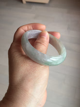 Load image into Gallery viewer, 51.5mm certified 100% natural type A light purple sunny green yellow oval jadeite jade bangle BL77-8666