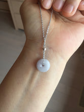 Load image into Gallery viewer, 12.5mm Type A 100% Natural sunny green white purple Jadeite Safety Guardian Button donuts pendant PH60 Add on item