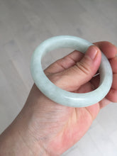 Load image into Gallery viewer, 52.5mm certified 100% natural Type A light green white jadeite jade bangle AR116-9424