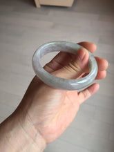 Load image into Gallery viewer, 51.5mm certified 100% natural type A light purple sunny green yellow oval jadeite jade bangle BL77-8666