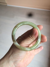 Load image into Gallery viewer, 51.7mm certified Type A 100% Natural yellow/sugar brown flying snow and dandelions nephrite Jade bangle HE78-0462