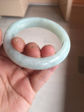 Load image into Gallery viewer, 52.5mm certified 100% natural Type A light green white jadeite jade bangle AR116-9424