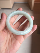Load image into Gallery viewer, 52.5mm certified 100% natural Type A light green white jadeite jade bangle AR116-9424