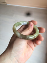 Load image into Gallery viewer, 51.7mm certified Type A 100% Natural yellow/sugar brown flying snow and dandelions nephrite Jade bangle HE78-0462