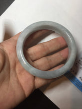Load image into Gallery viewer, 57mm Certified type A 100% Natural light green white Jadeite bangle AX141-0794