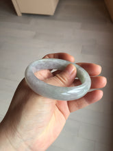 Load image into Gallery viewer, 51.5mm certified 100% natural type A light purple sunny green yellow oval jadeite jade bangle BL77-8666